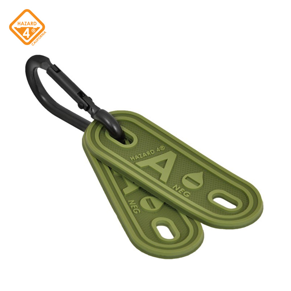 Blood Type Marker - OD Green - tactical multi-position marker 2-pack : OD Green / AB +