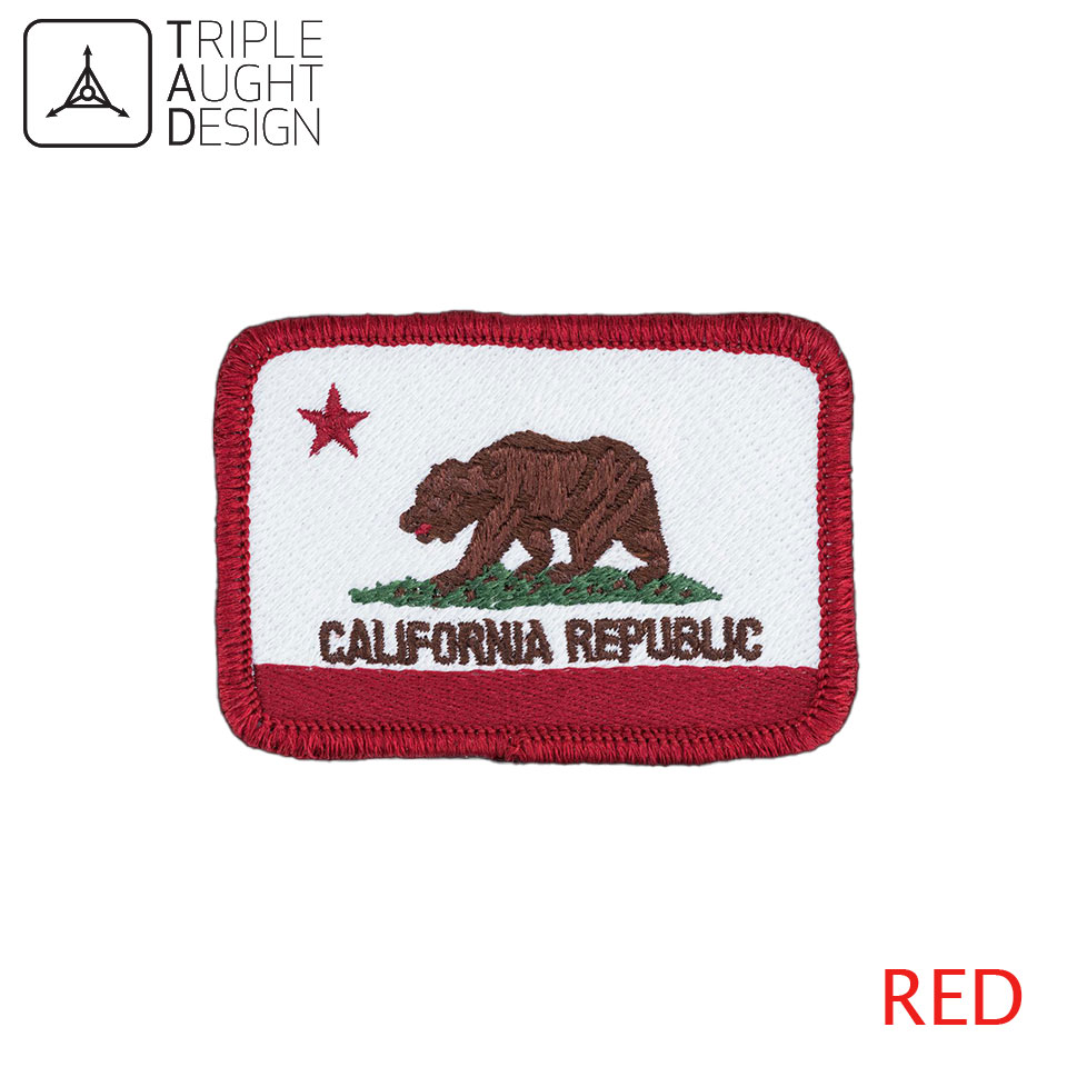 CALIFORNIA REPUBLIC PATCH : RED